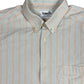 VIntage Beco Short Sleeve Shirt Striped Salmon Gray - L/XL