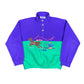 Vintage Fila Fleece Polar Sweatshirt Purple Green - XS