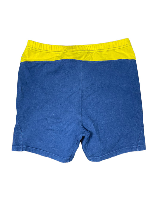 Vintage Nike Sport Shorts Navy Yellow - S