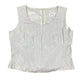 Vintage Maria Jose Ferrera Sleeveless Top White Bluish - XXL