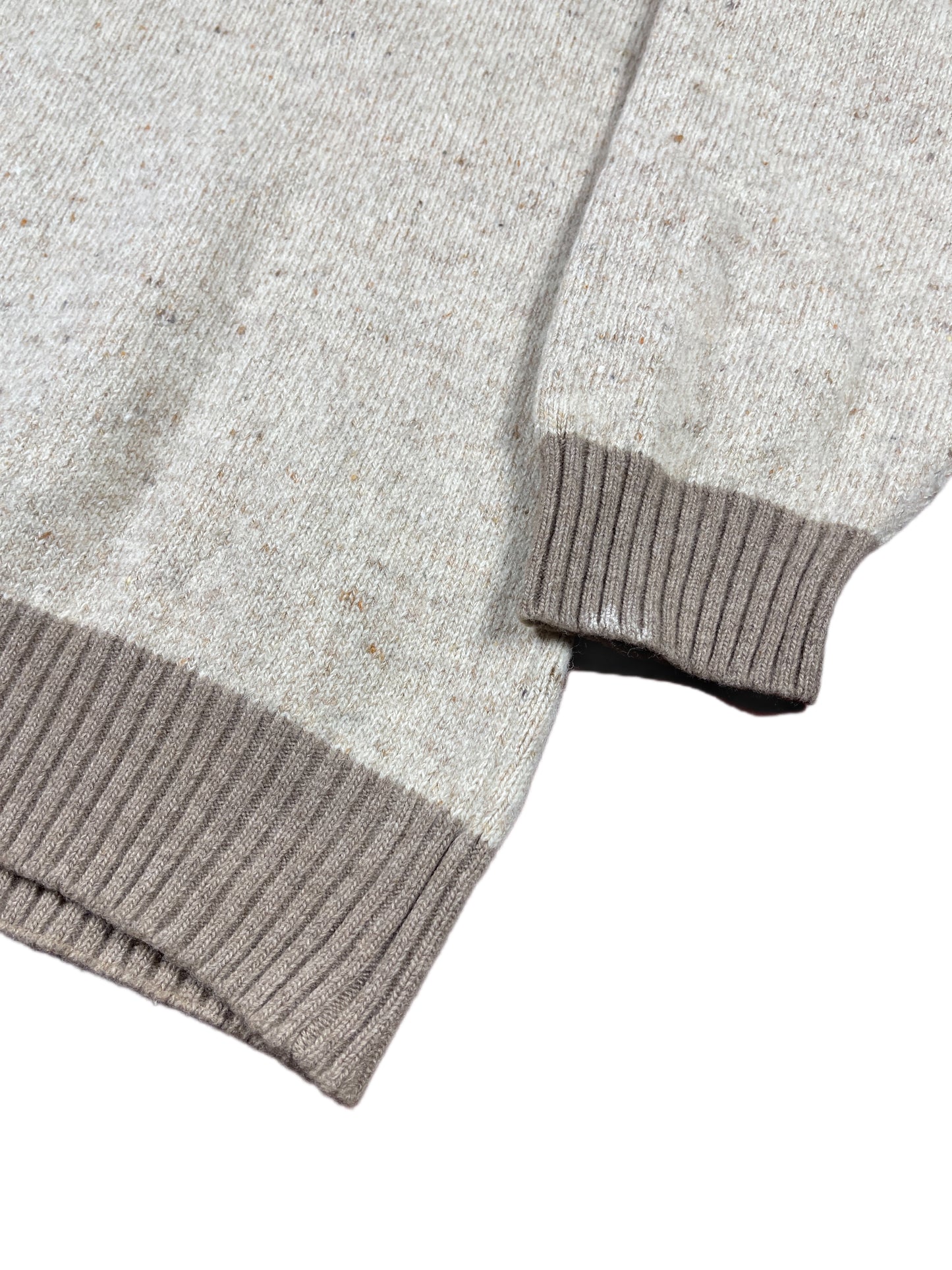 Vintage Iceberg Pluto 1994 Disney Chunky Knitted Sweatshirt Beige Cream - XL