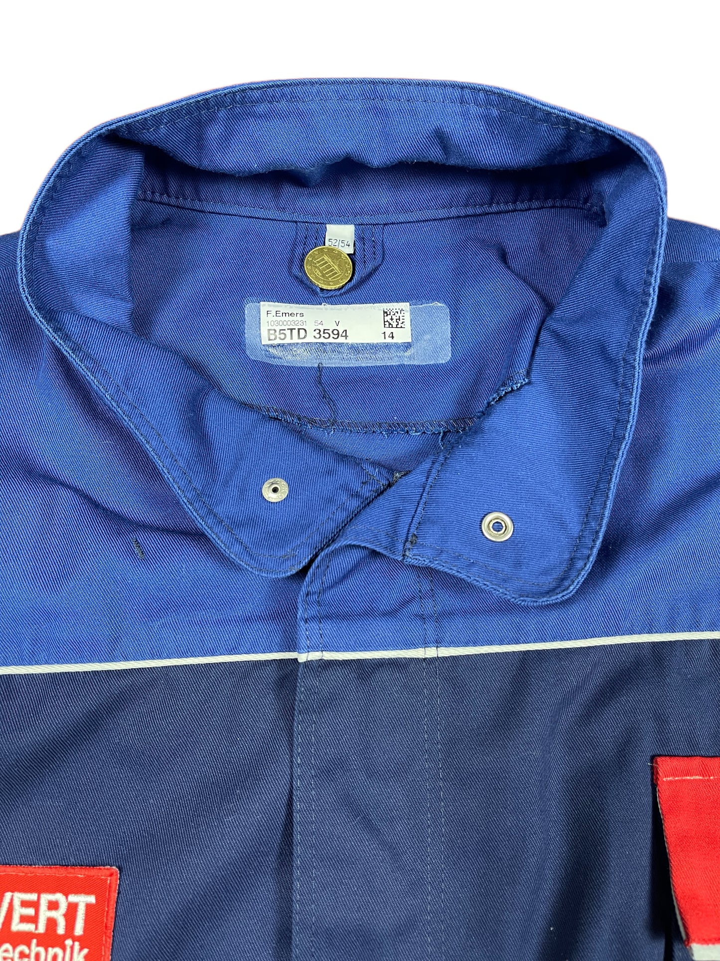 Vintage German Work Wear Jacket Blue - XL