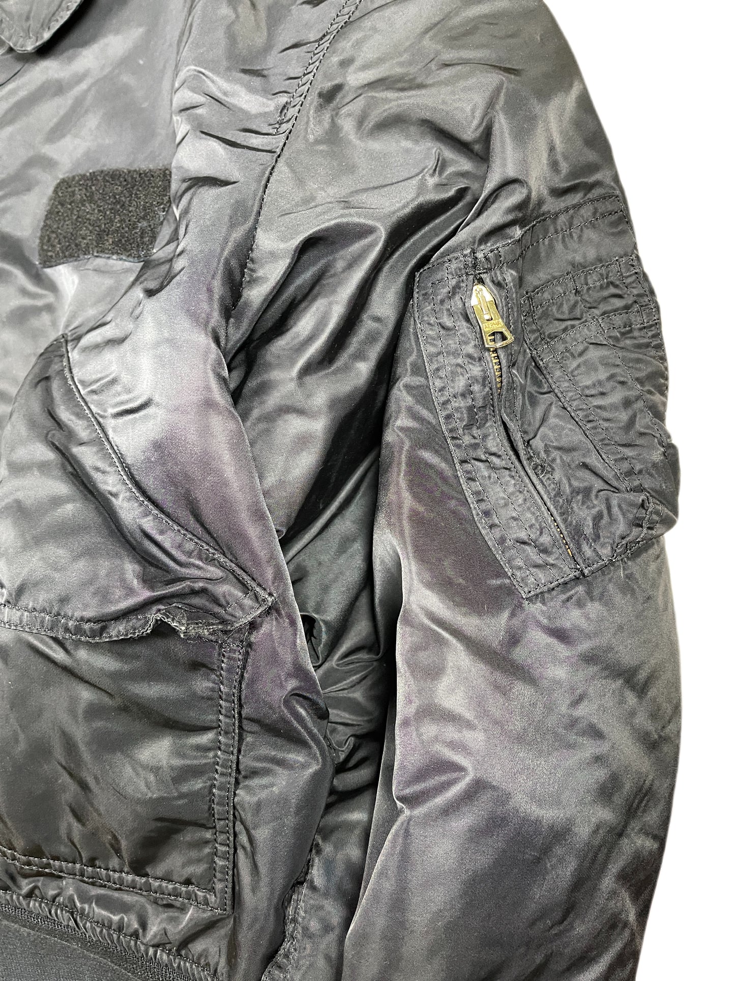 Vintage Alpha Industries Bomber Jacket Black - XL