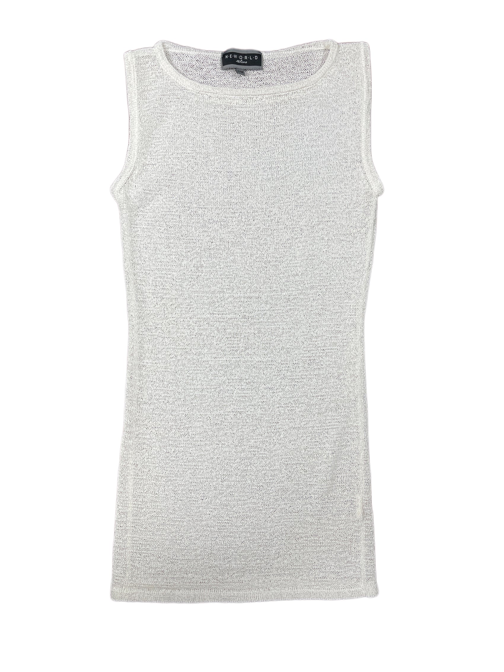 Vintage NEWorld Milano Sleeveless See Through Dress - S/M