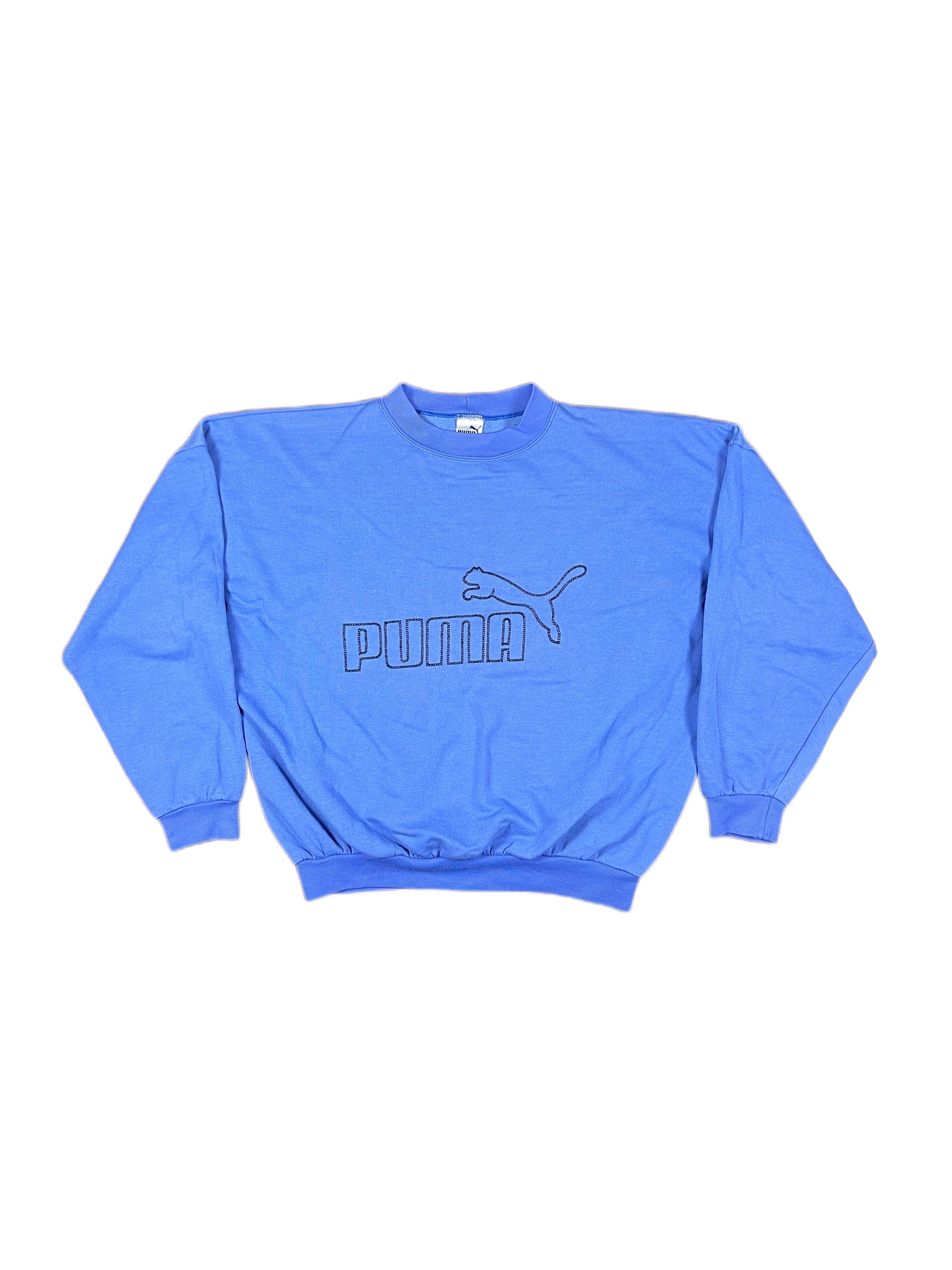 Vintage Puma Sweatshirt Blue - XL