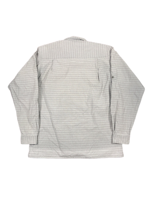 Vintage Adidas Long Sleeve Tracking Shirt Gray - L