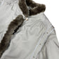 Vintage C&A Faux Fur Coat Cream Beige - M