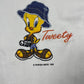 Vintage Looney Tunes 1998 Tweety Baby T-Shirt White - XS
