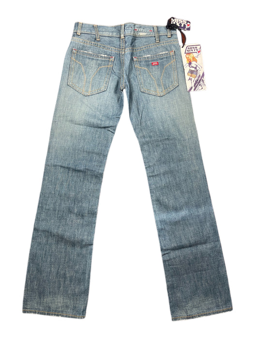 Y2k Miss Sixty Low Waist Deadstock Bootcut Flared Denim Pants Blue - M