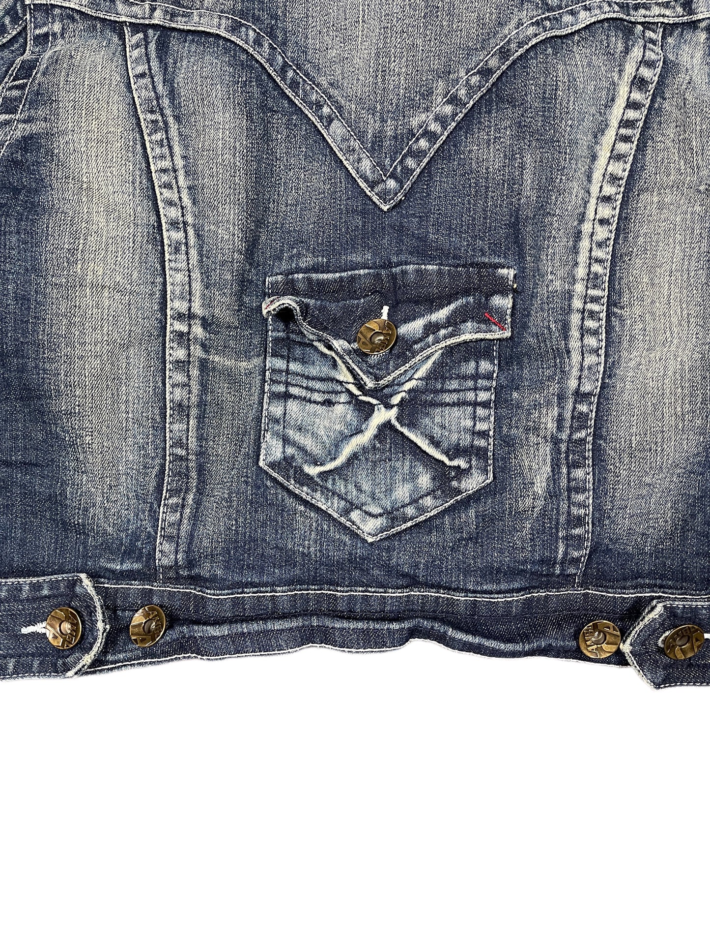 Y2k Calambola Denim Jacket Blue - XXL