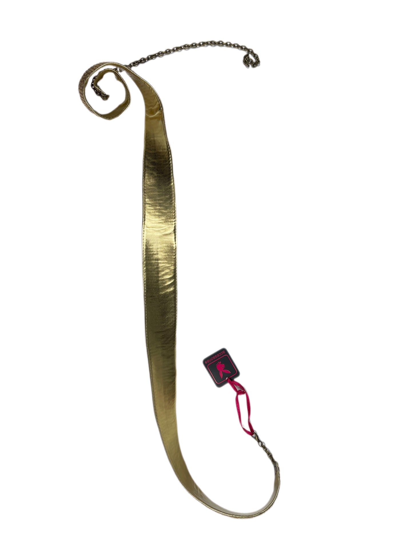Y2k Playboy Metal Mesh Belt Gold 2004