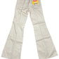Vintage Levis Malibu Flared Cloth Pants Beige Creme Deadstock 70s - M