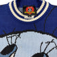 Vintage Warner Bros 2000s Looney Tunes Tweety Chunky Knitted Sweatshirt Blue - XS