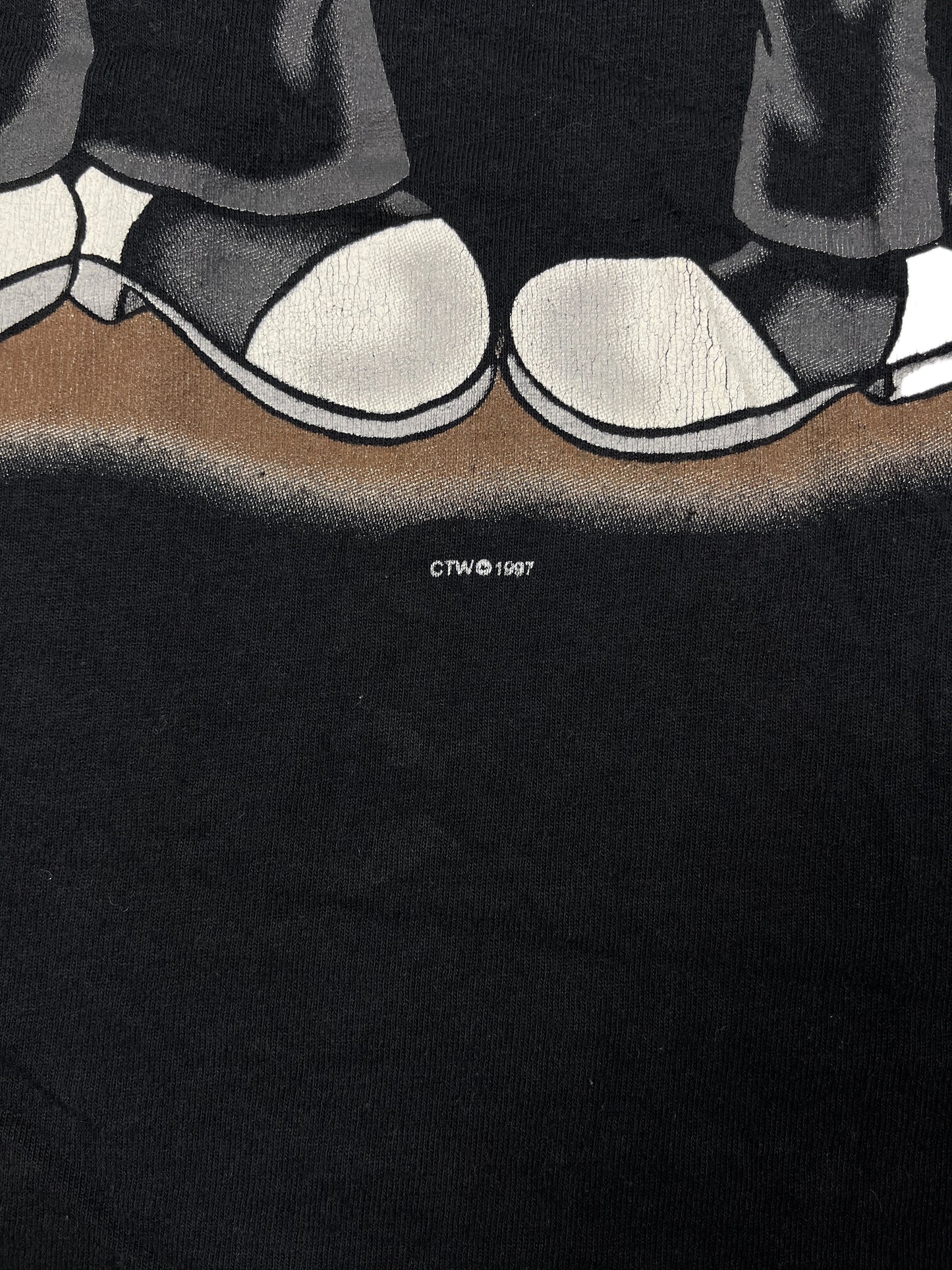 Vintage Sesame Street 1997 T-shirt Black - XL