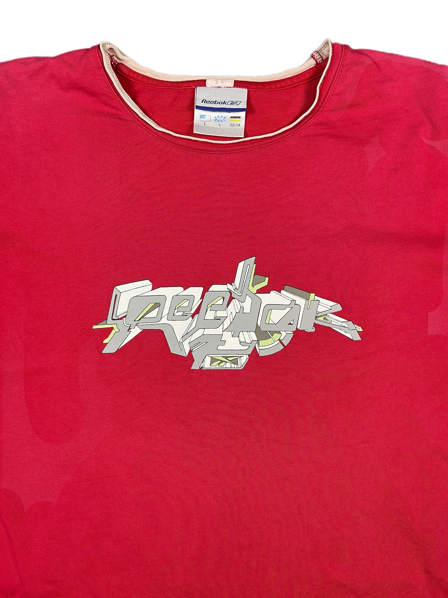 Y2k Reebok T-Shirt Red - XL