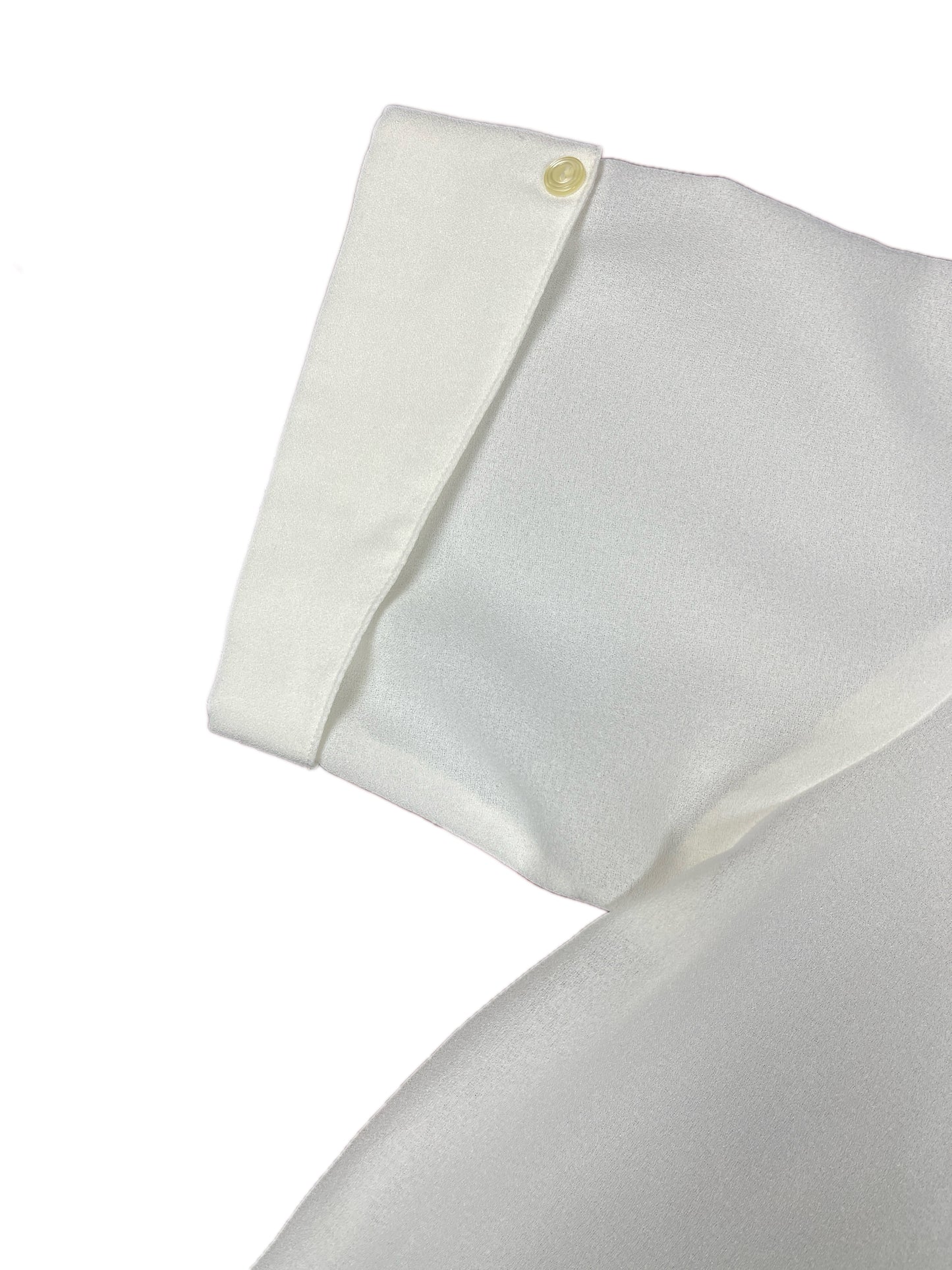 Vintage Semi See Through Short Sleeve Shirt White - L/XL