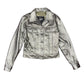 Y2k Gipsy Leather Jacket Silver - S