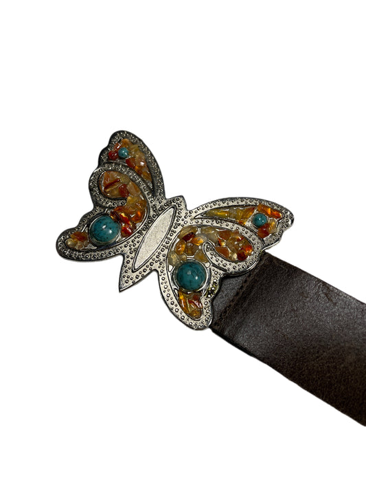 Y2k Butterfly Belt Brown
