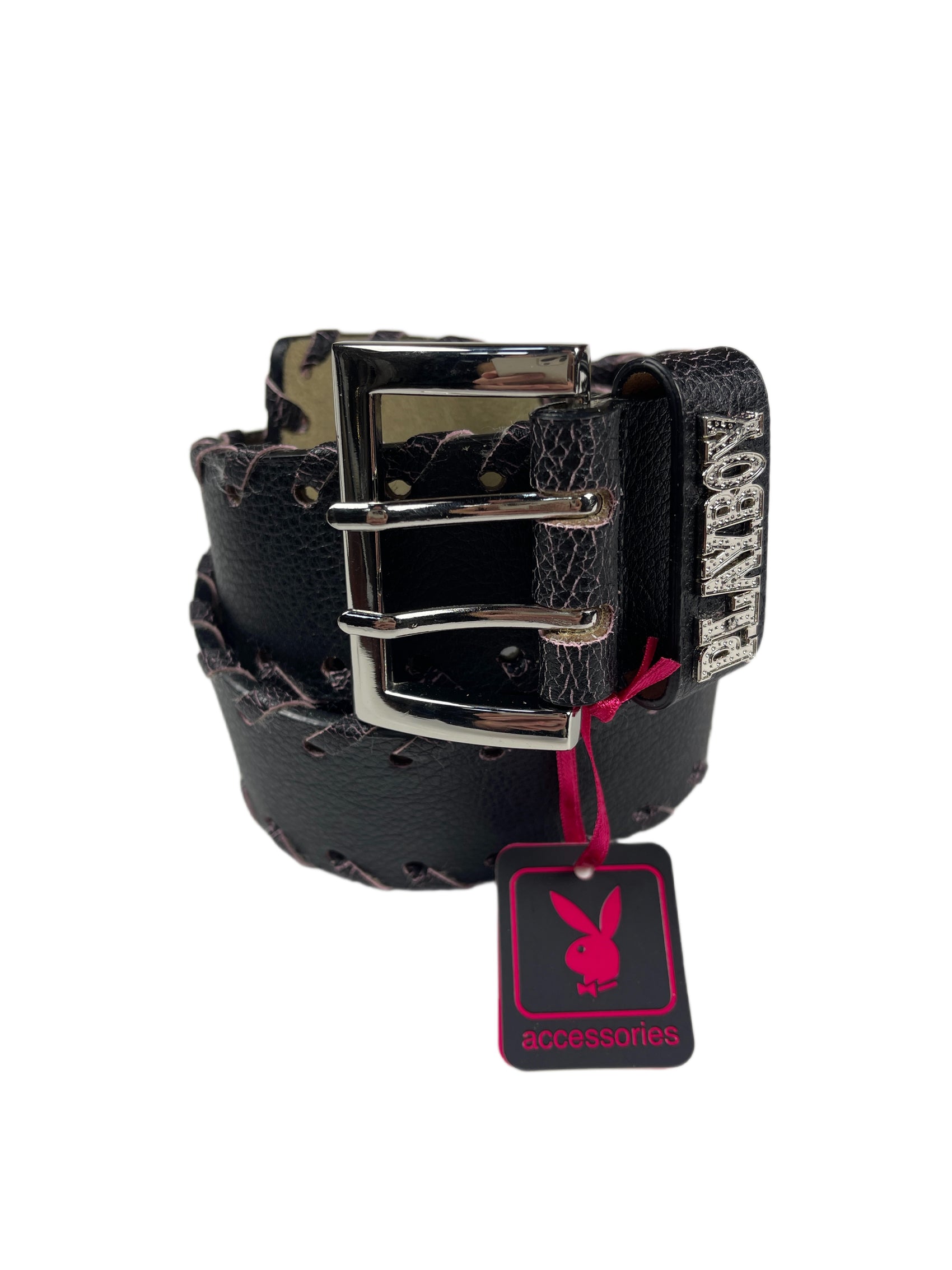 Y2k Playboy Belt Black 2004