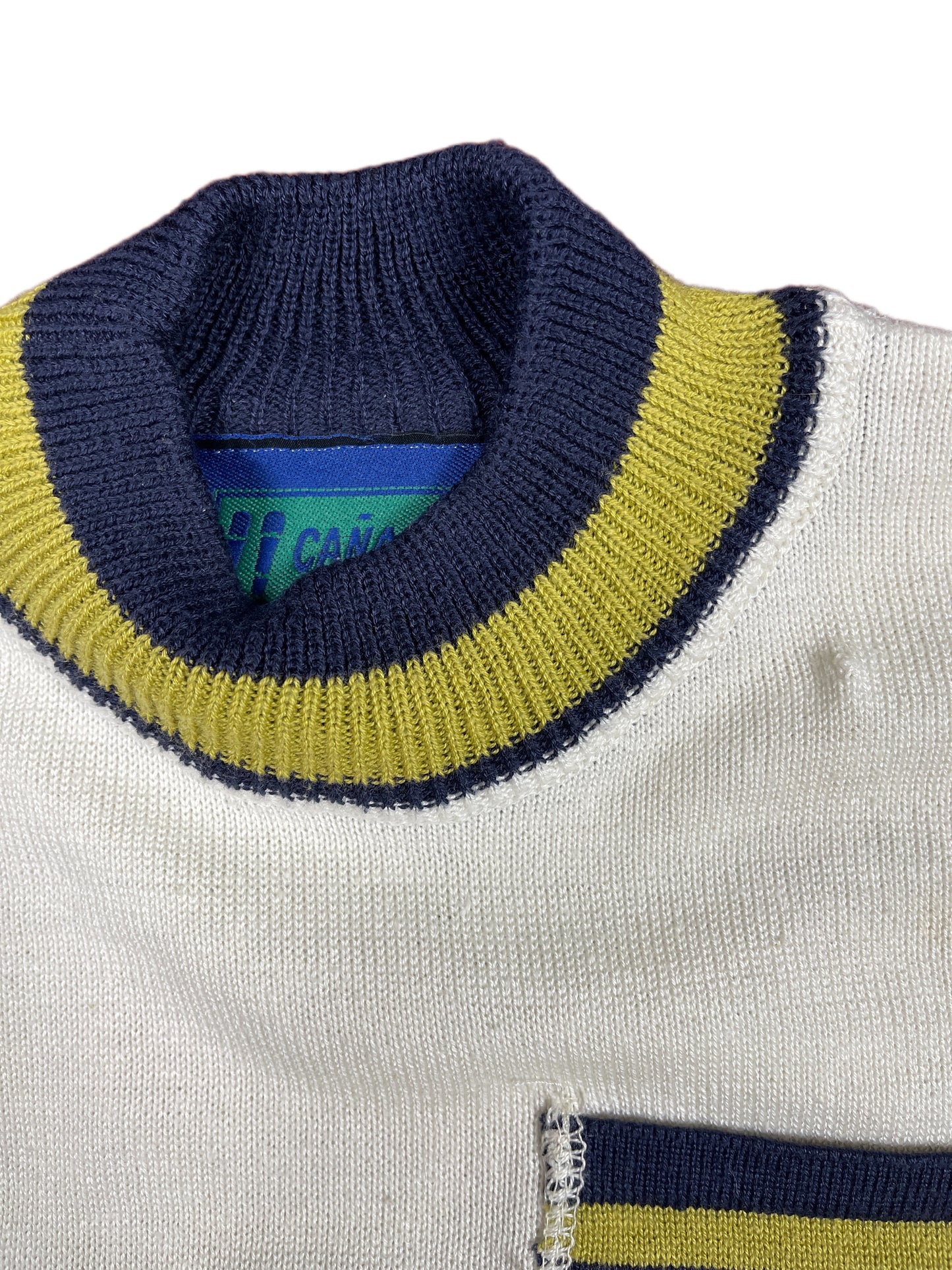 Vintage Thin Knitted Sweatshirt White - XS