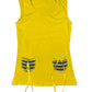 Y2k Sleeveless Top Yellow - S