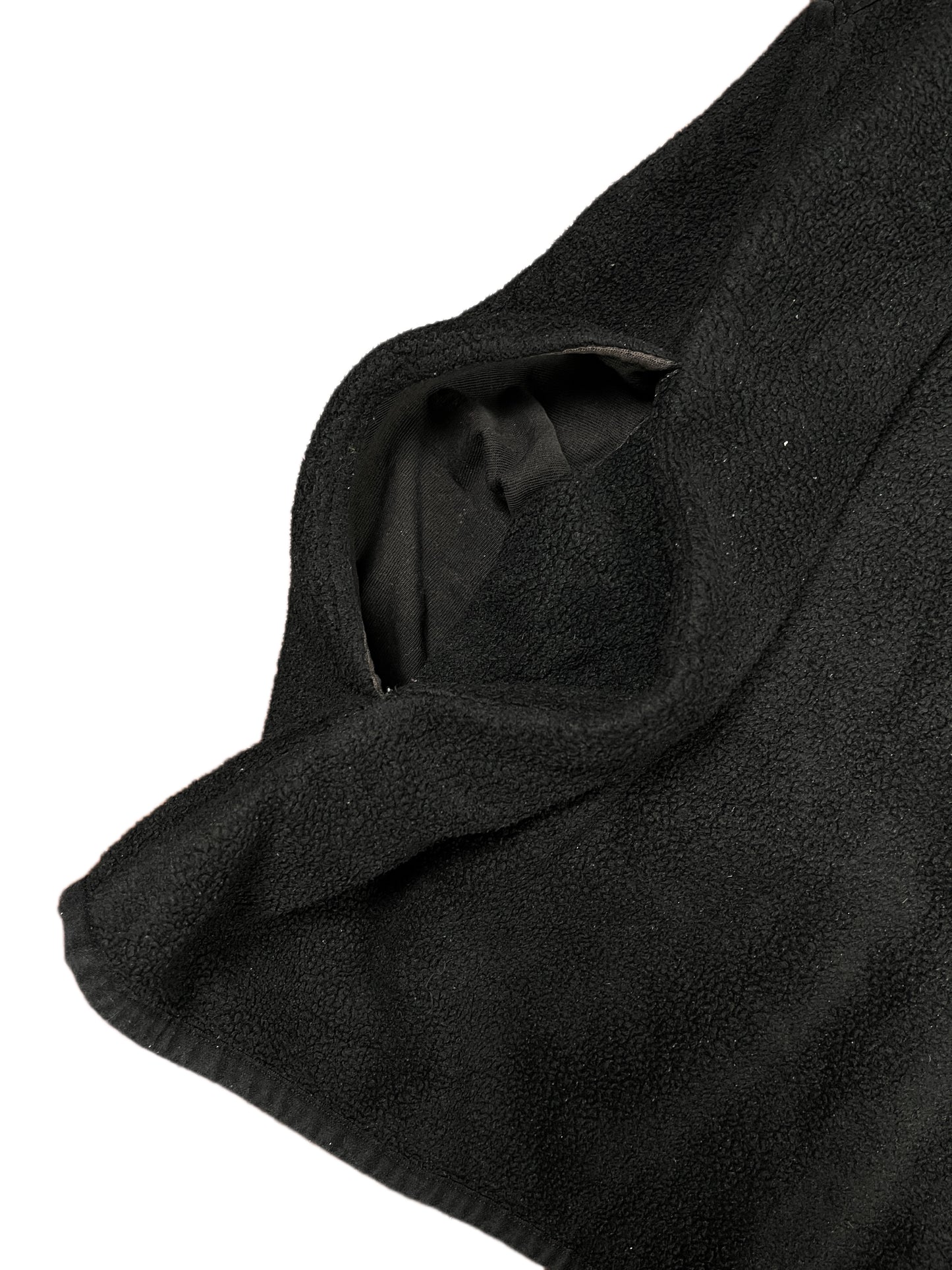 Y2k Reebok Fleece Vest Black - XL