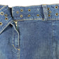 Y2k El Corte Ingles Denim Skirt Blue - L