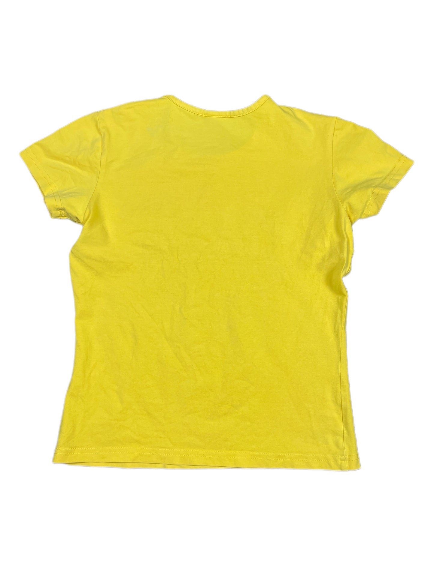 Y2k Nike 2000s Short Sleeve Top Yellow - M