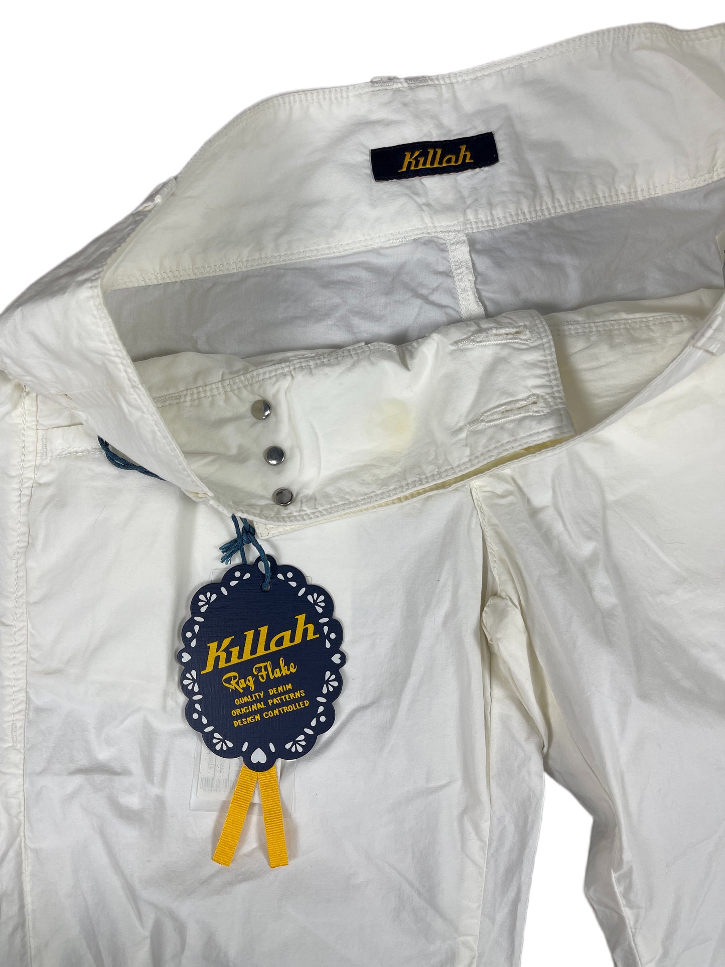 Y2k Killah Deadstock Flared Pants White - M