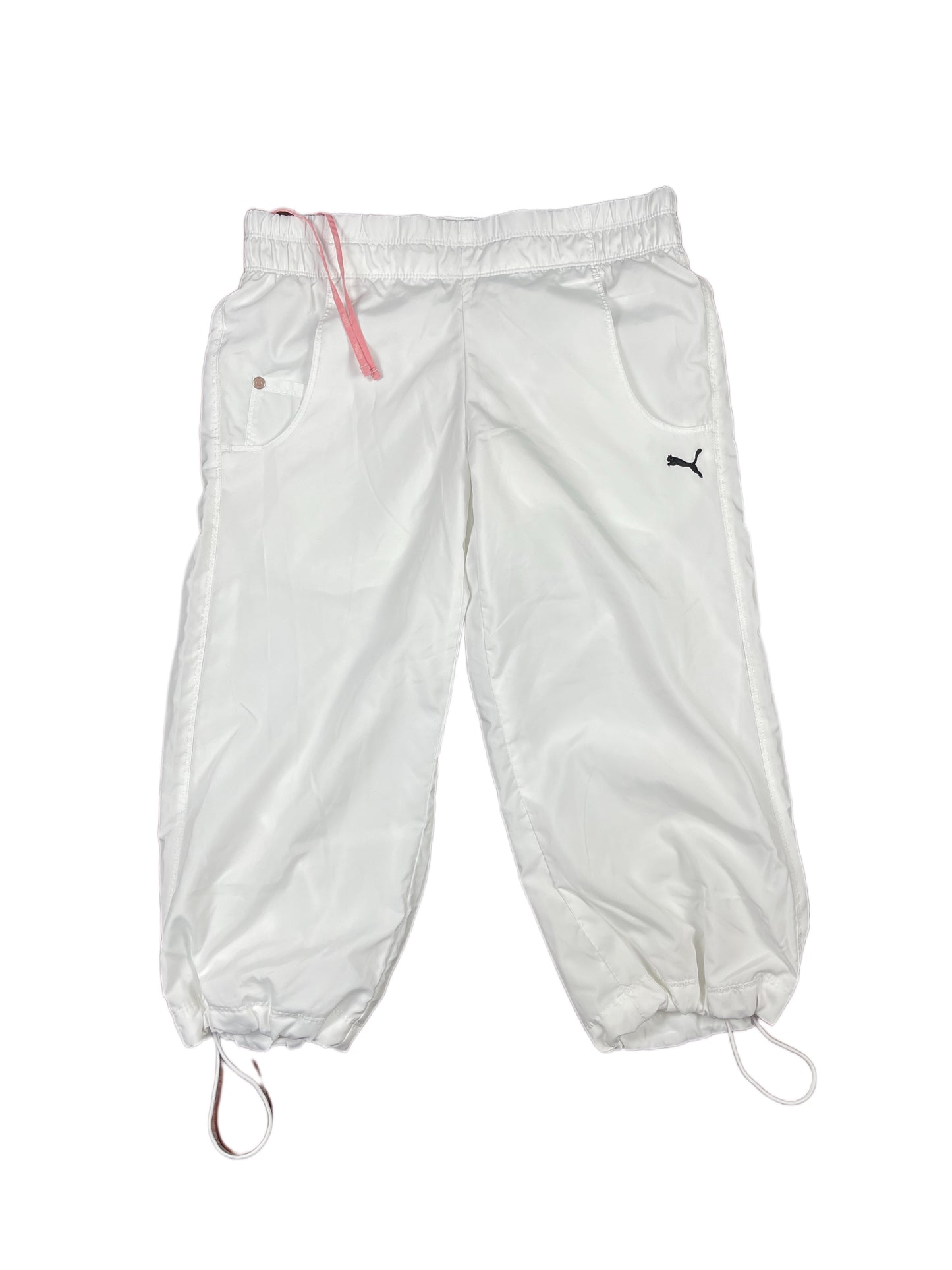 Y2k Puma Sport Capri Pants White - S