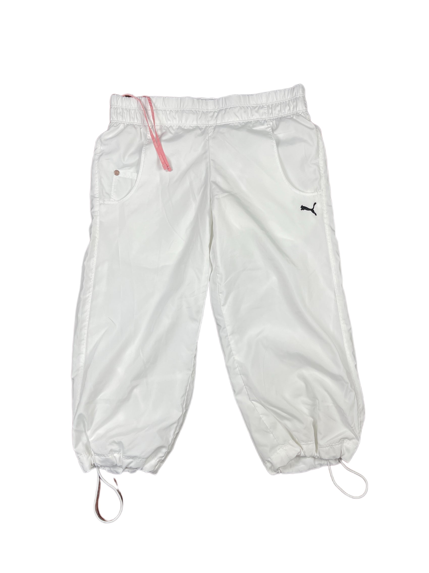 Y2k Puma Sport Capri Pants White - S