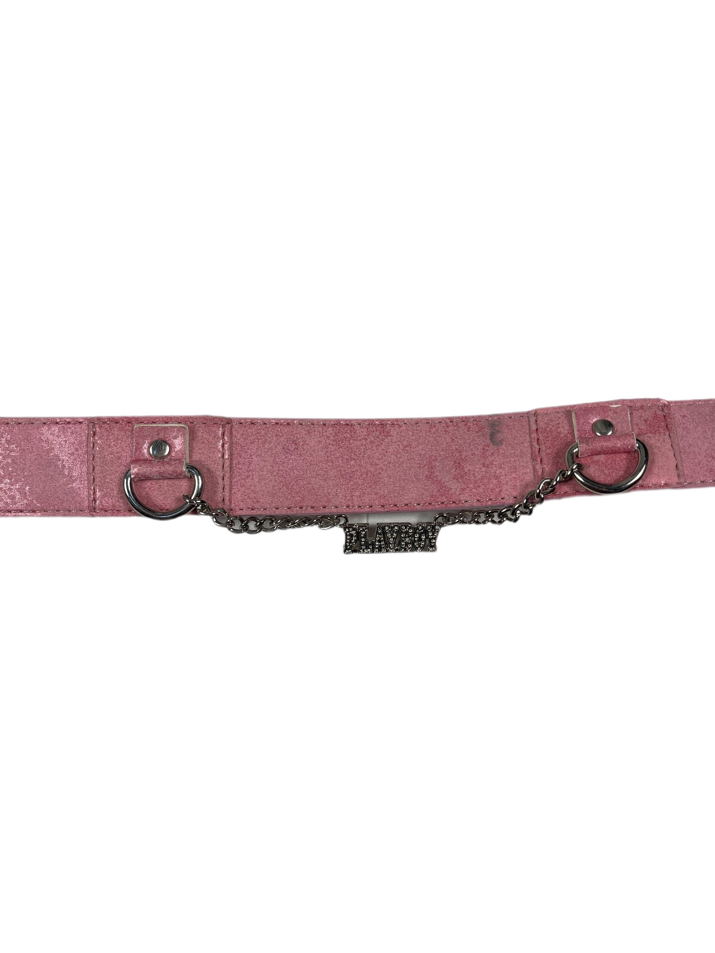 Y2k Playboy Belt Pink 2004