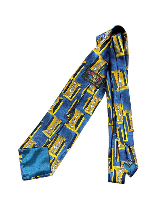Vintage Buds Bunny 1998 Looney Tunes Tie Multicolor