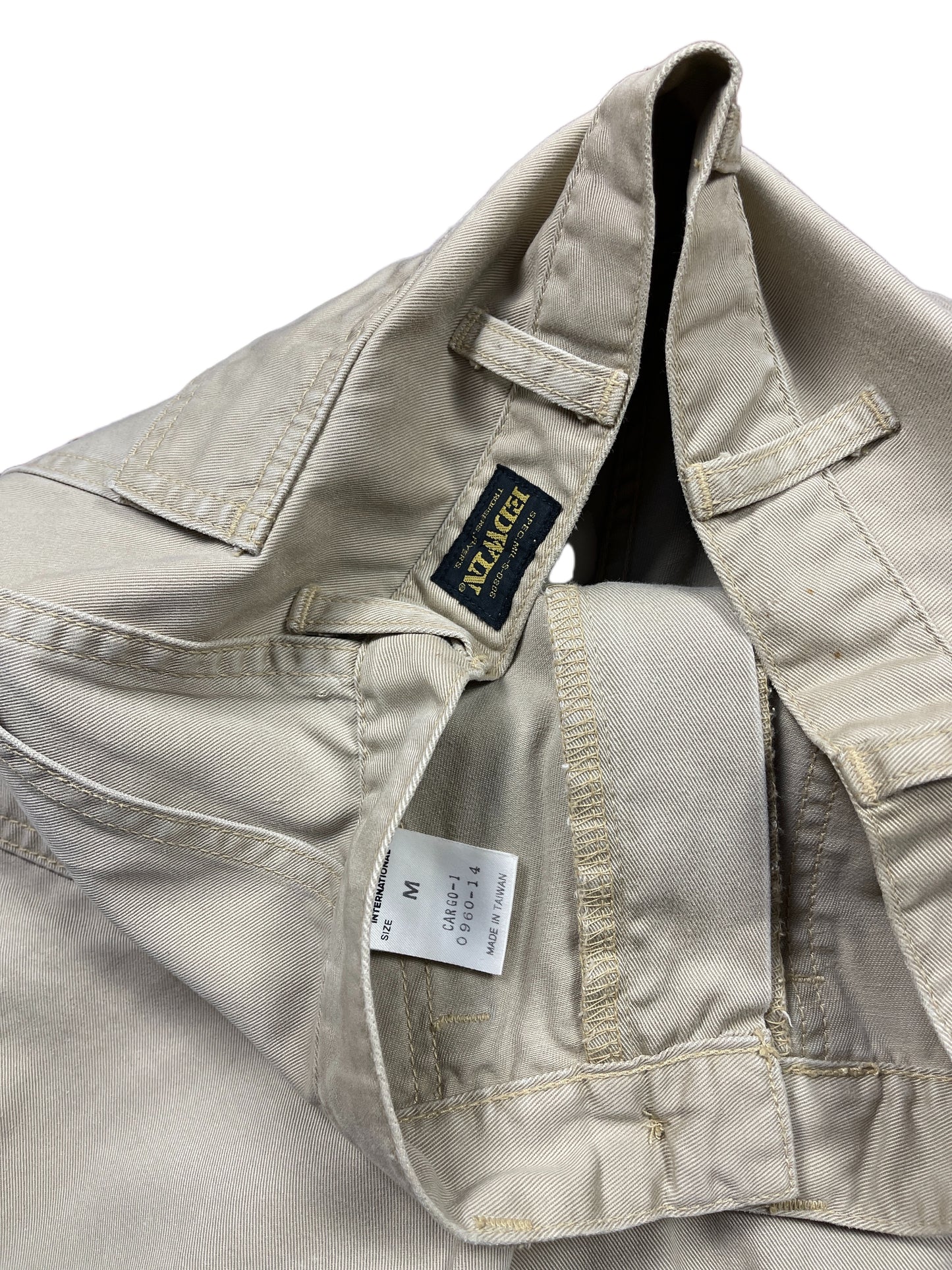 Vintage Edwin Cargo Pants Beige Cream - M