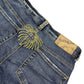 Y2k Miss Sidecar Bootcut Low Waist Denim Pants Blue - M