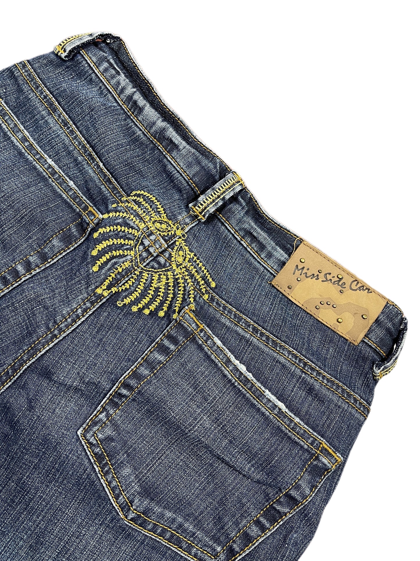 Y2k Miss Sidecar Bootcut Low Waist Denim Pants Blue - M