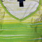 Y2k Custo Barcelona Long Sleeve Top Green Multicolor - S