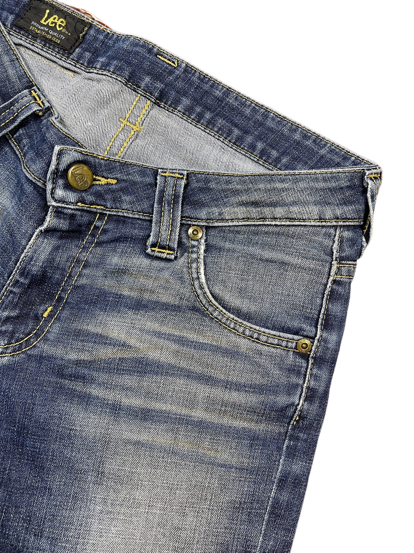 VIntage Lee Low Waist Flared Denim Pants Blue - S