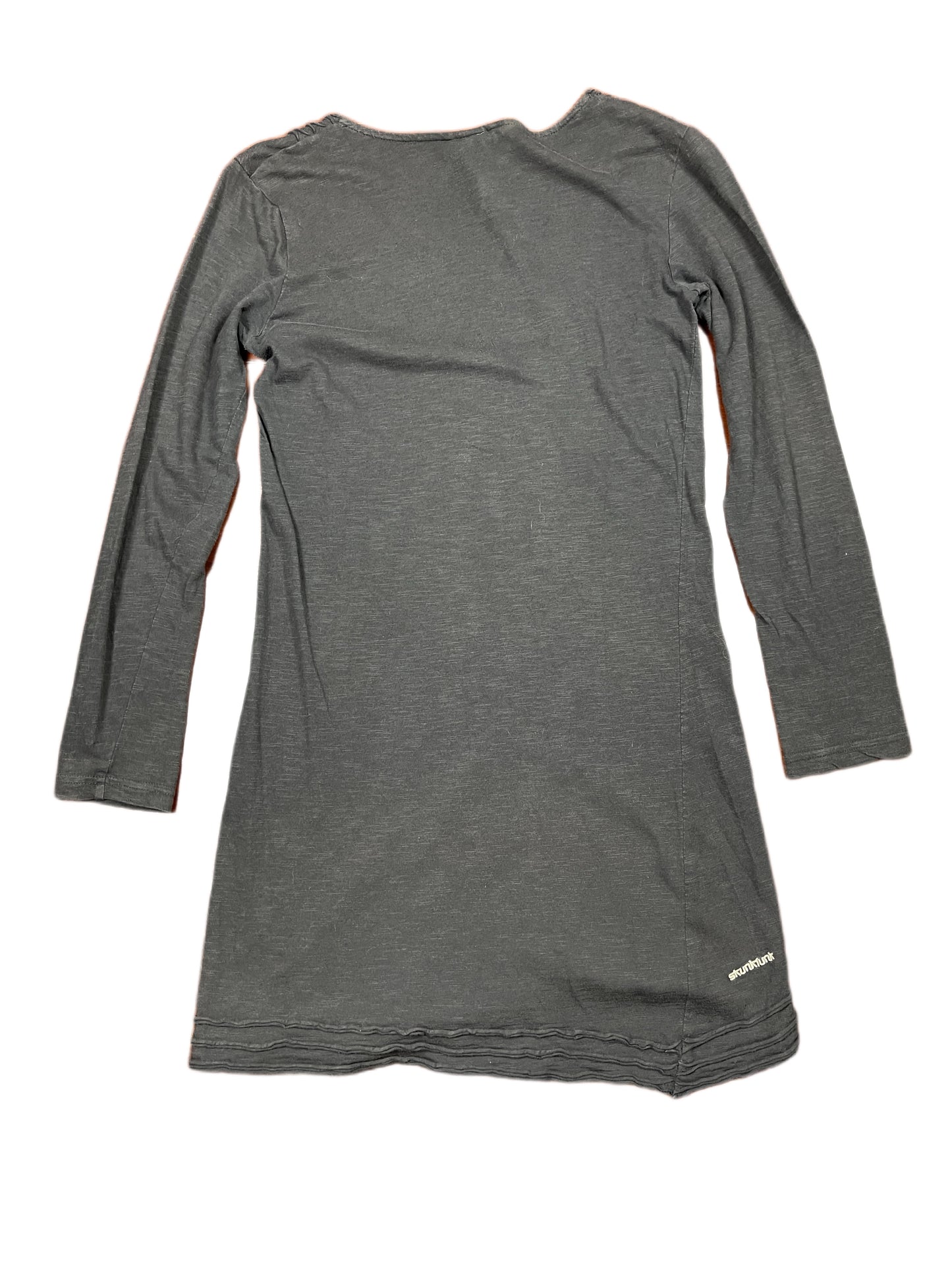 Y2k Skunkfunk Long Sleeve Dress Gray - M