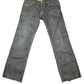 Y2k Tommy Hilfiger Low Waist Straight Cut Denim Pants Blue - M