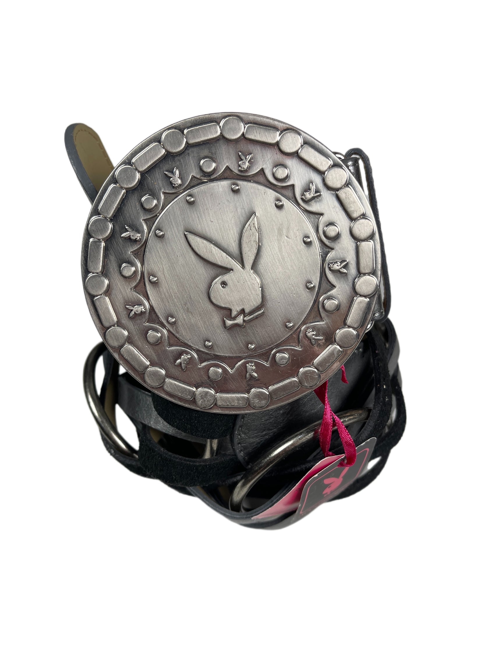 Y2k Playboy Thick Plug In Belt Body Belt Silver 2004