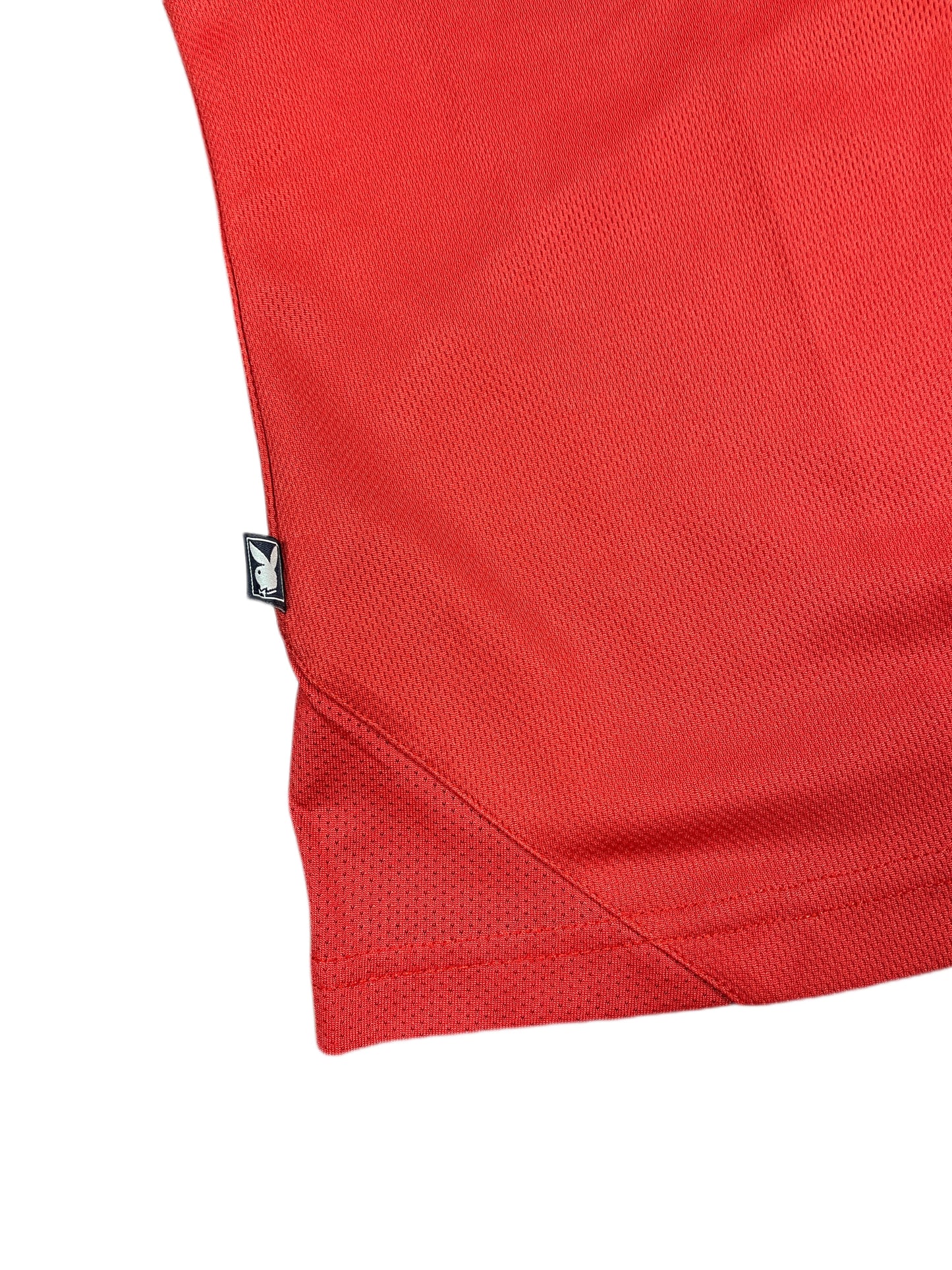 Y2k Playboy Short Sleeve Sport Top Red - S