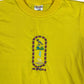 Vintage Egypt Short Sleeve Top Yellow 90s - XXS