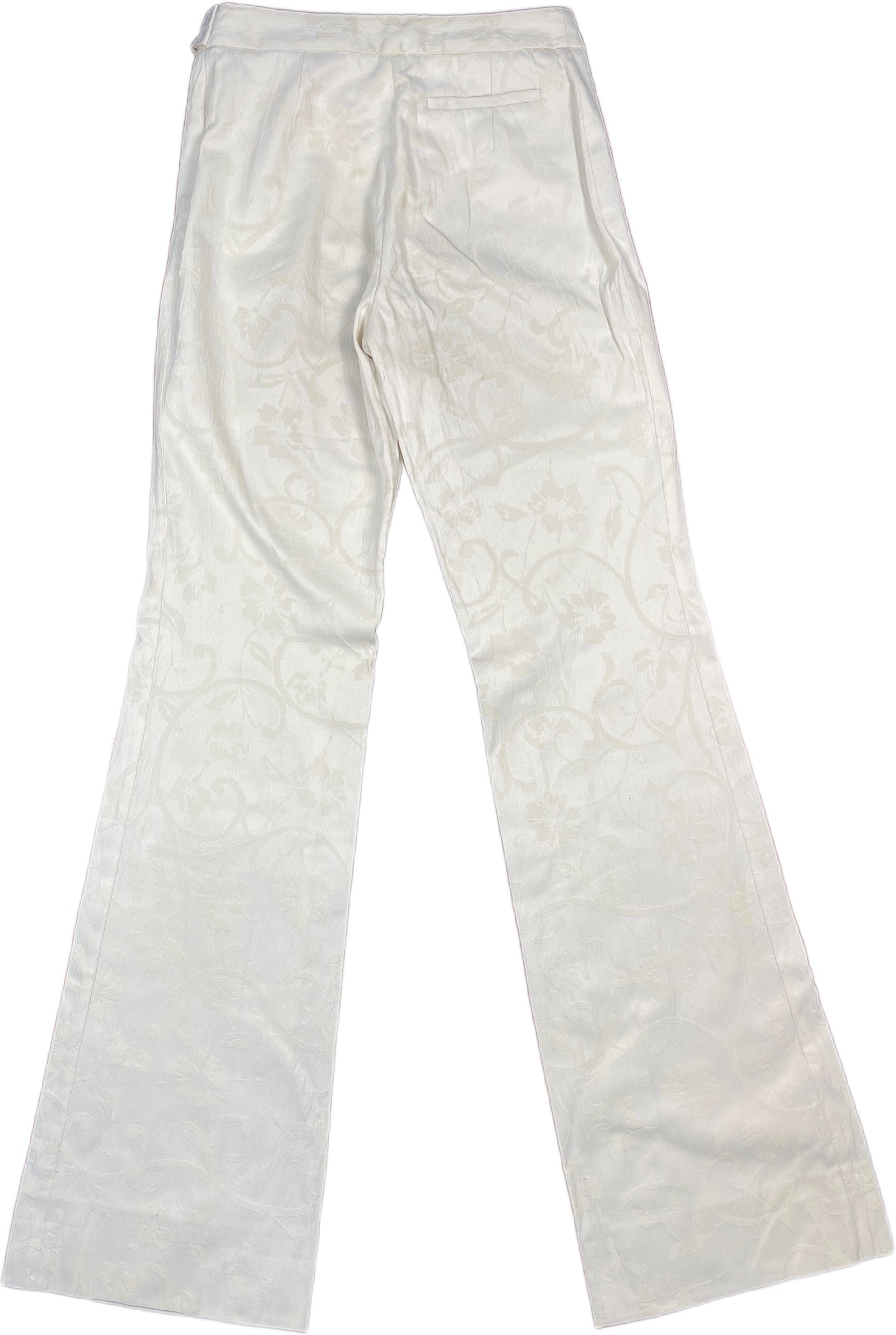 Vintage Tintoretto Pants White Cotton Blend XS