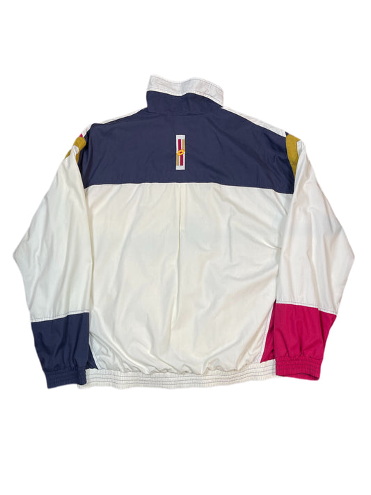 Vintage Lotto Sport Jacket White Multicolor - XL