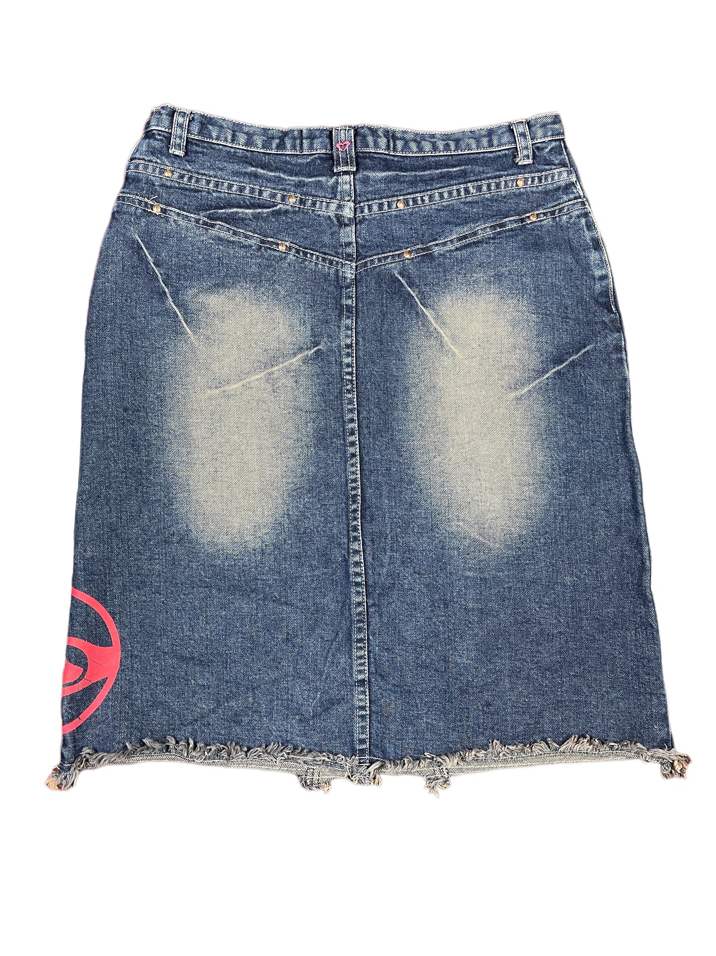 Y2k Roxy Denim Skirt Blue - S