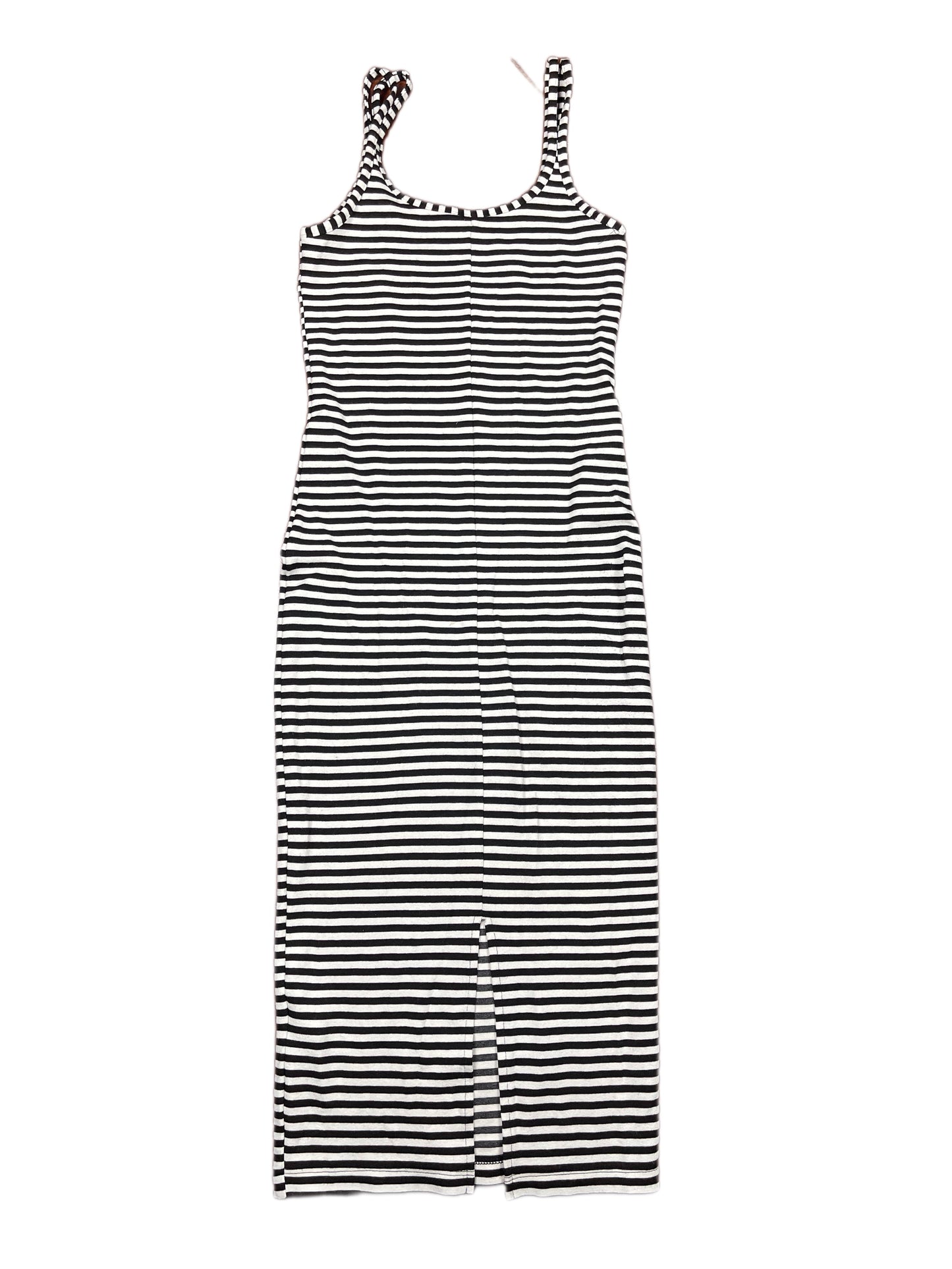 Pimkie Sleeveless Dress Striped White Black - S