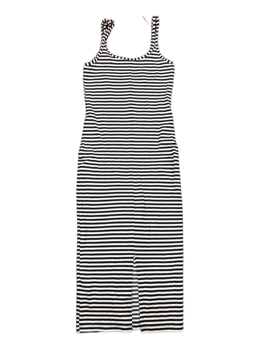 Pimkie Sleeveless Dress Striped White Black - S