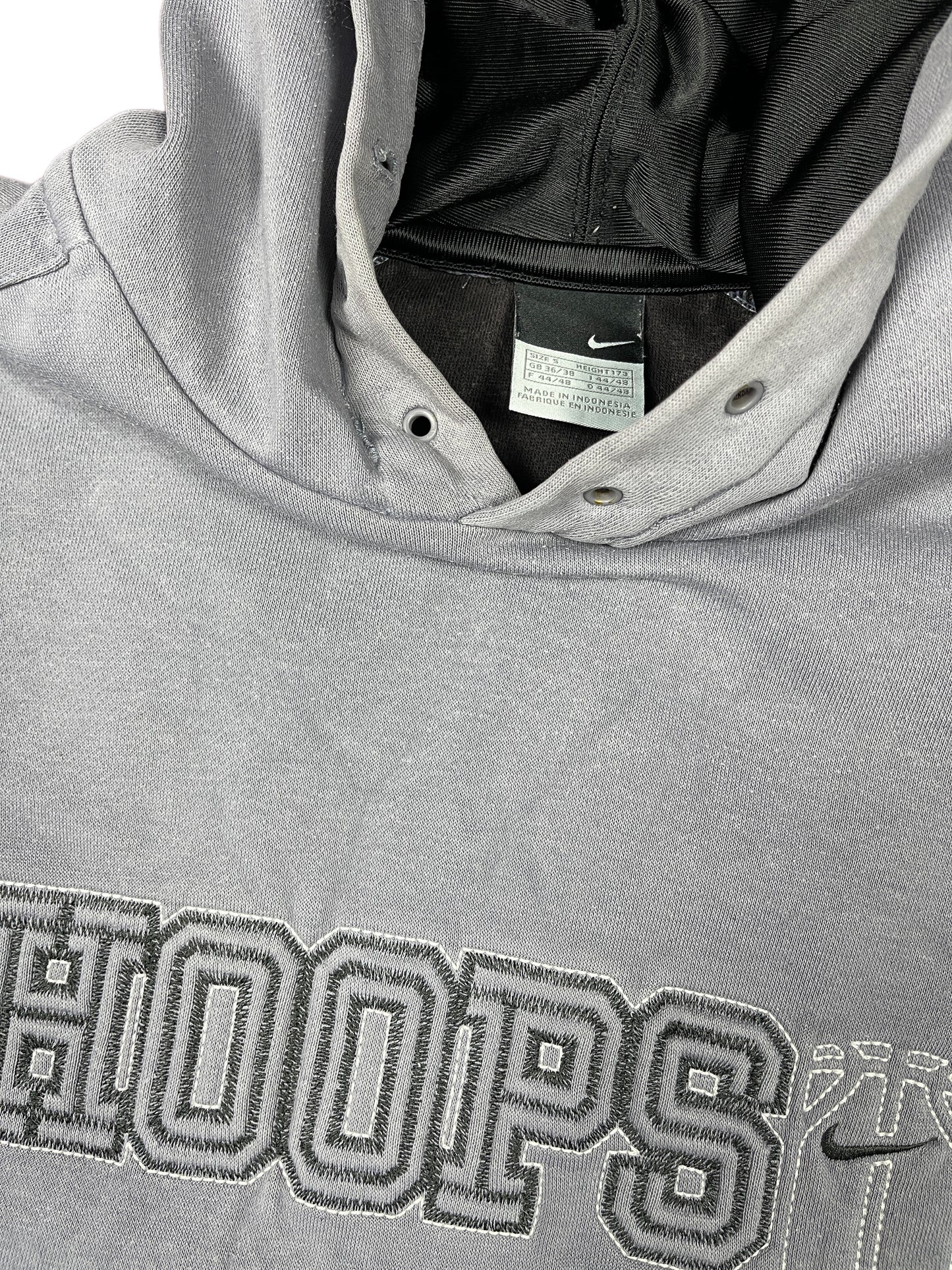 Y2k Nike Basketball Hoops Hoodie Gray - S