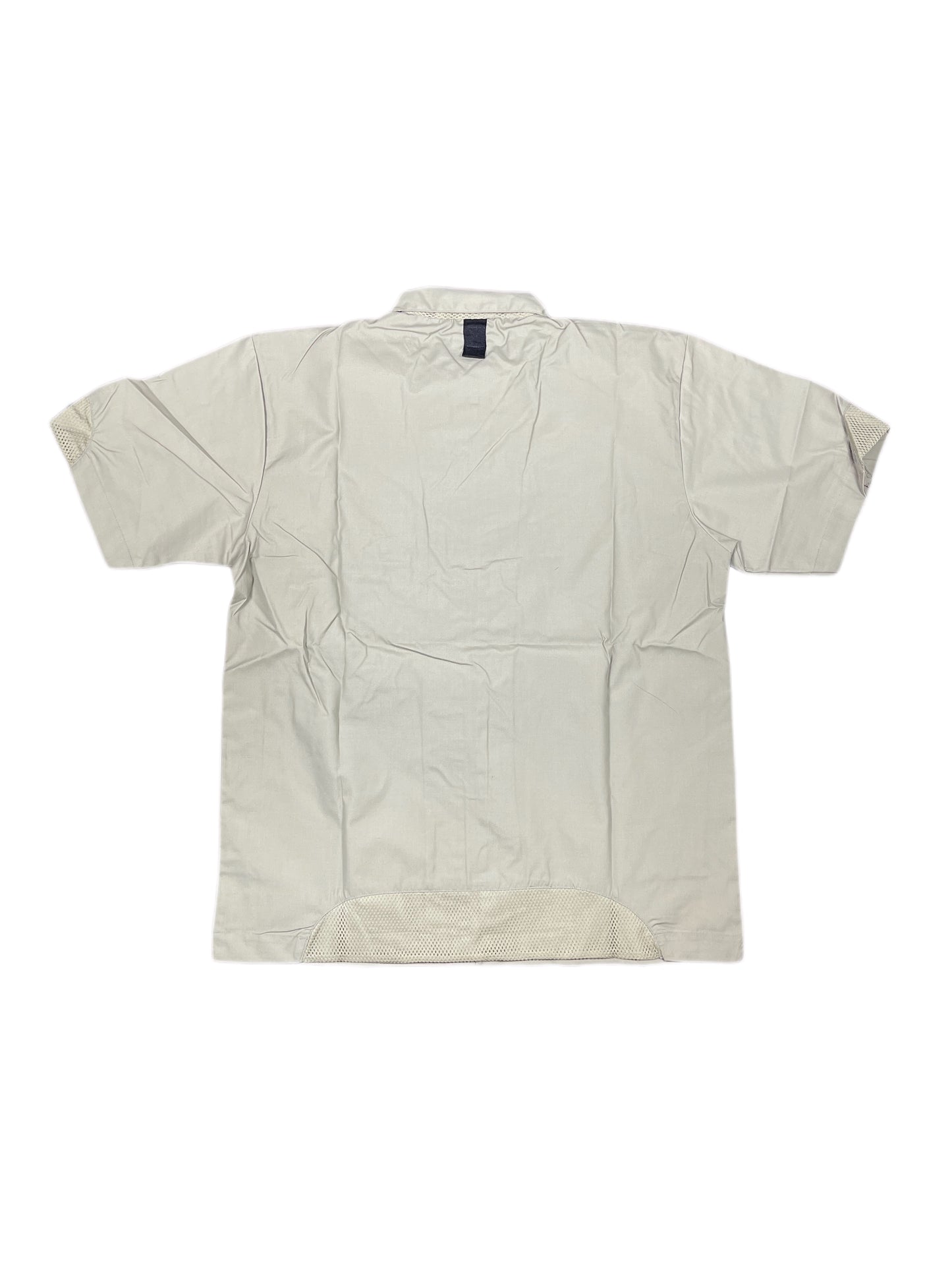 Y2k Spoon Deadstock Short Sleeve Cargo Shirt Beige - L